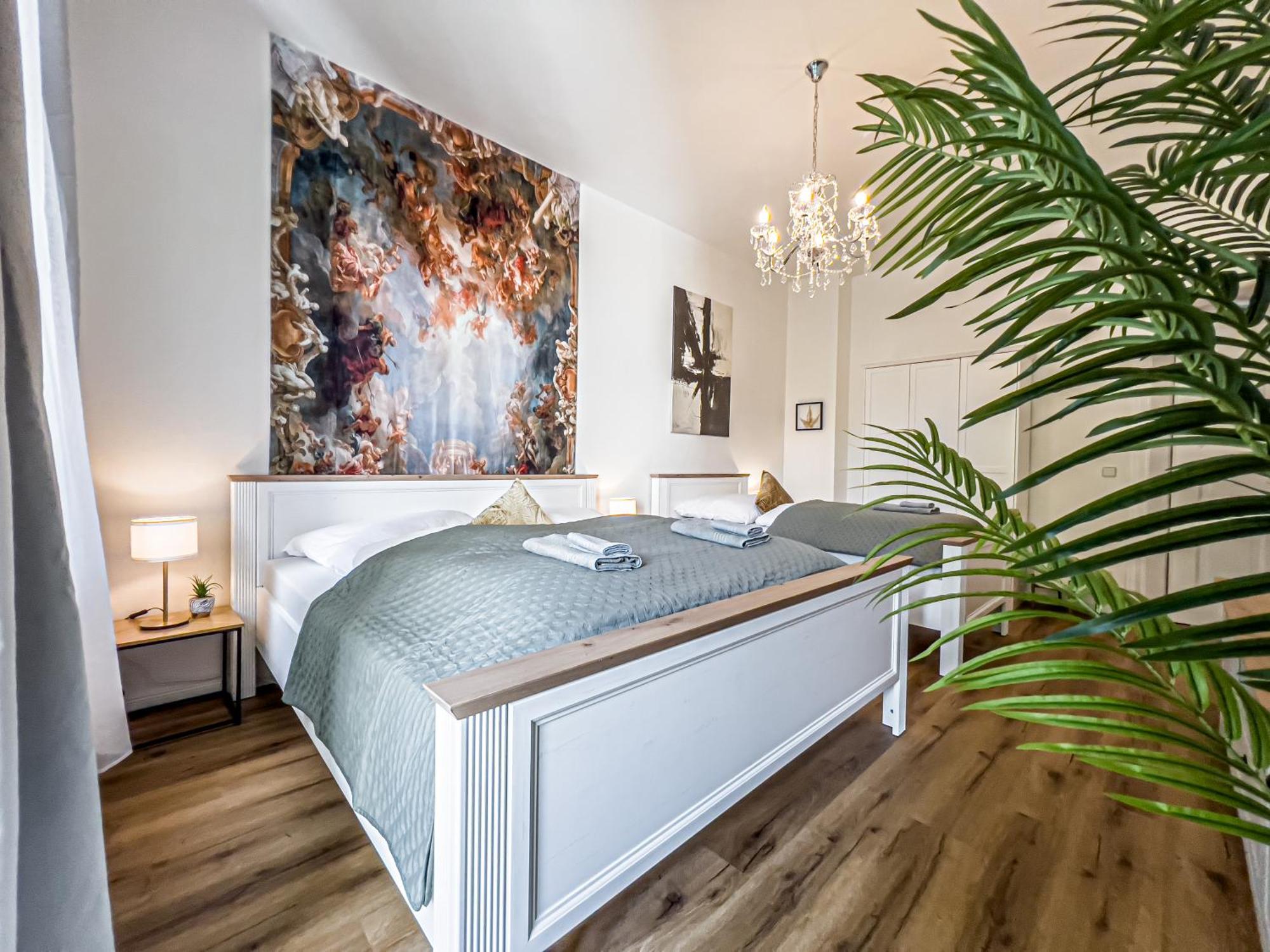 Grosse 3 Schlafzimmer Unterkunft Mit Kueche, Bad, Waschmaschine & Balkon Am Zoo Leipzig Extérieur photo